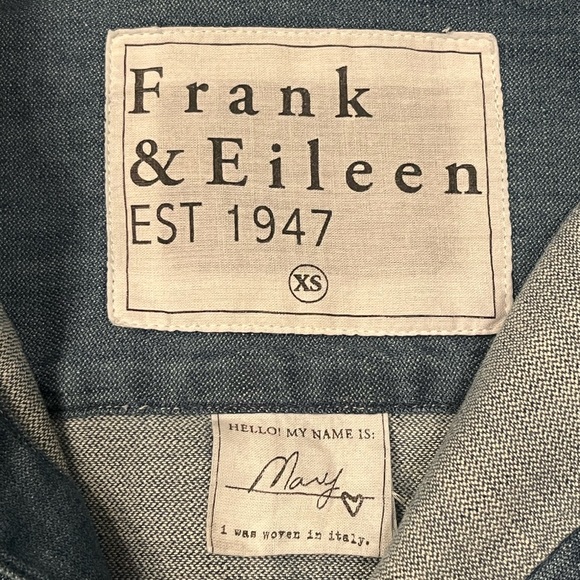 Frank & Eileen | Mary Classic Shirtdress | Vintage Stonewashed Indigo | Size XS - Picture 4 of 9